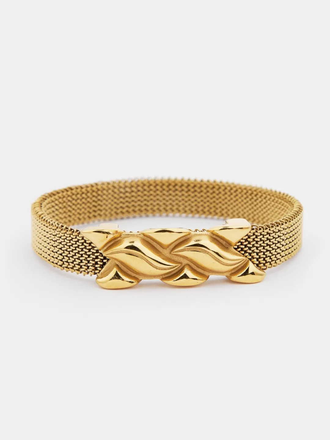 Upper View of Golden Guild Bracelet