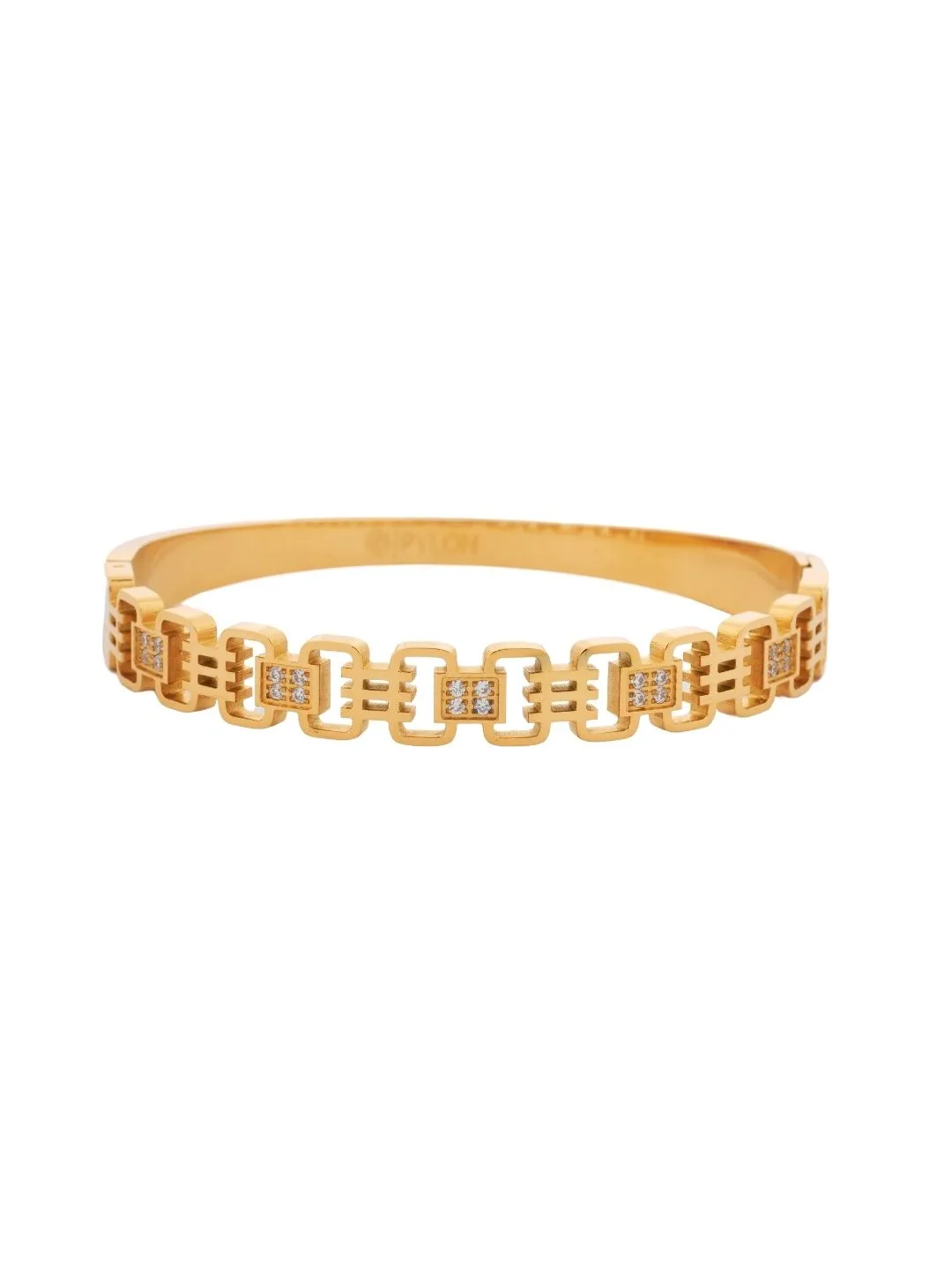 Bottom View of GOLDEN METROPOLITAN MATRIX CUFF
