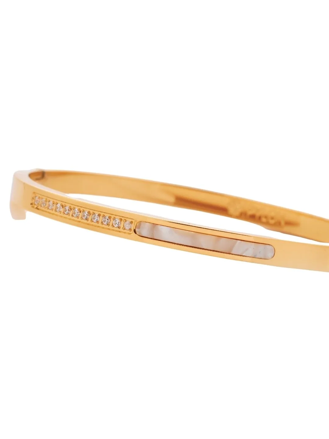 Upper View of Golden Luminaire Cuff