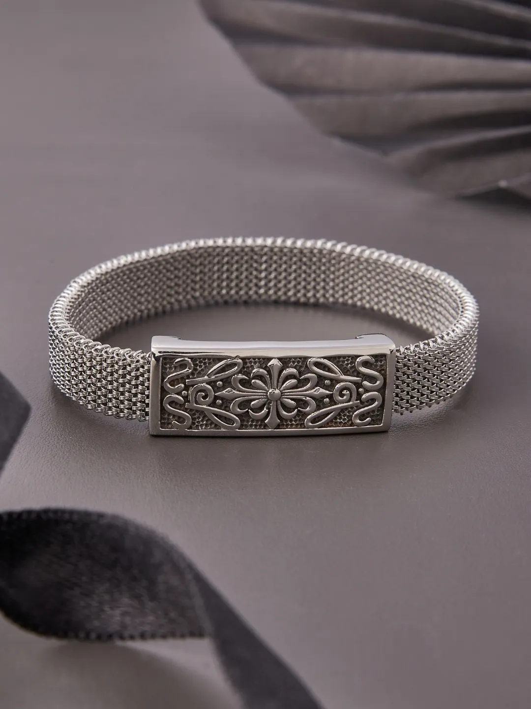 Back Image of Silver Draco Bracelet