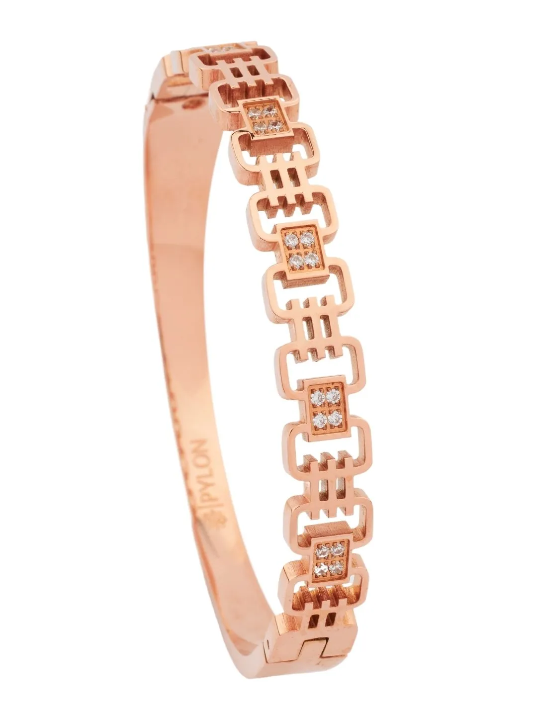 Ground Image of ROSE GOLD METROPOLITAN MATRIX CUFF