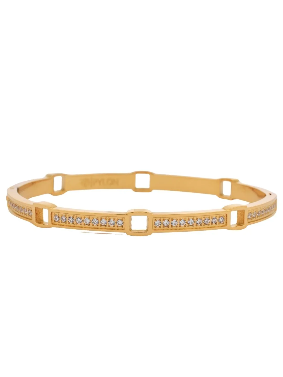 Bottom View of GOLD URBAN MATRIX CUFF
