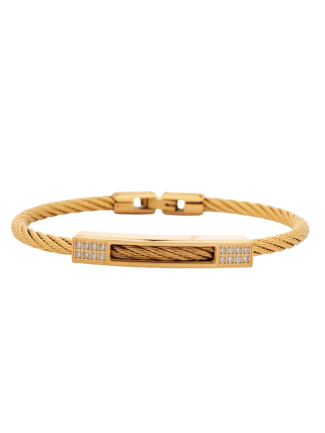 Bottom View of  Gold Netux Cuff