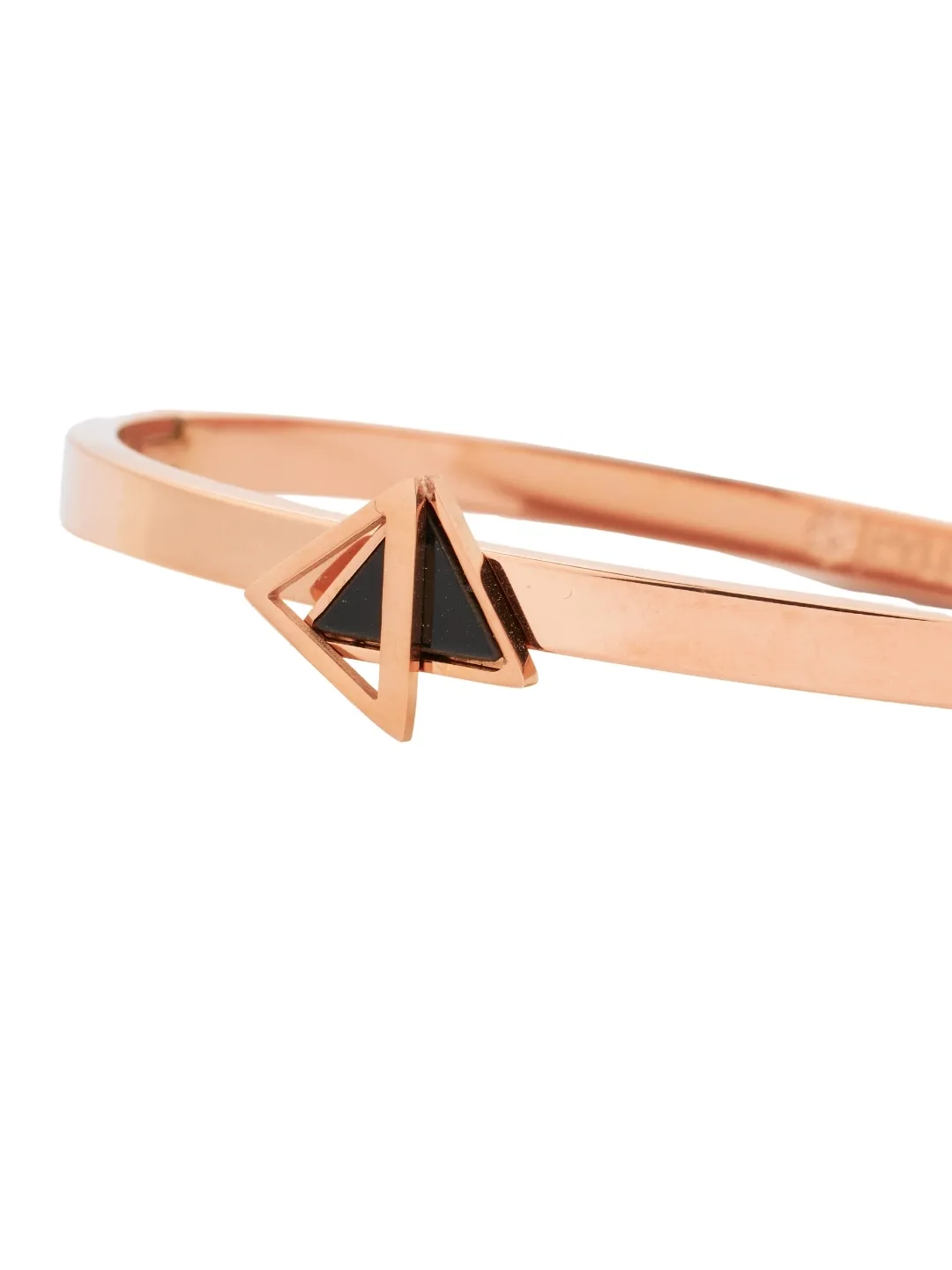 Bottom View of LuxeLattice Rose Gold kada