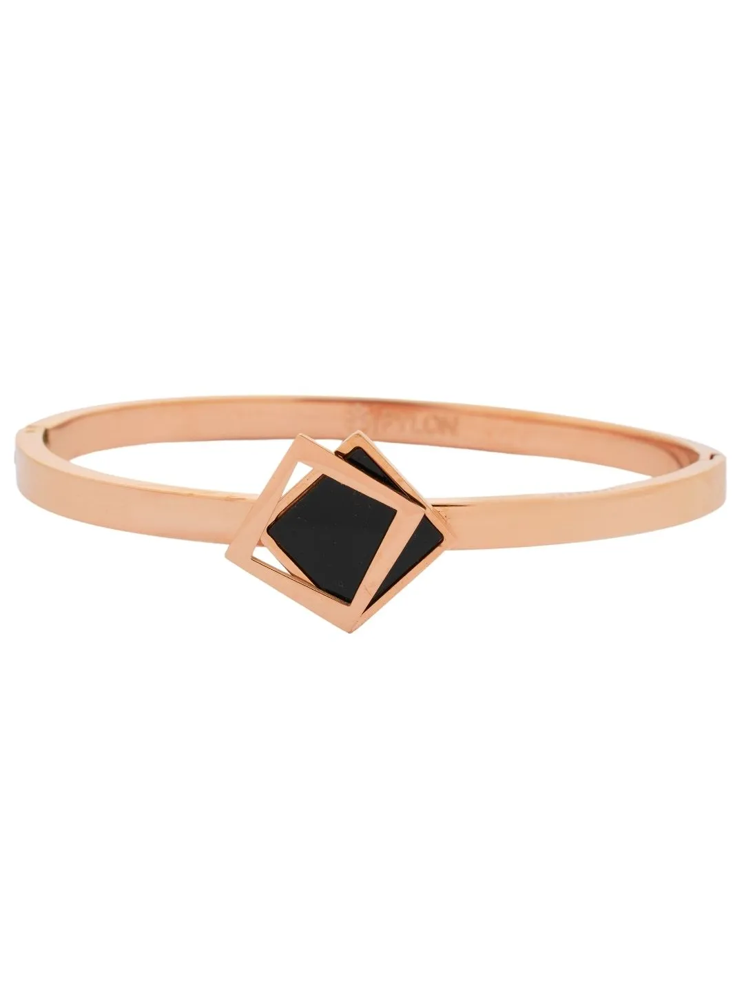 Bottom View of Jasmine Jewel Cuff Rose Gold