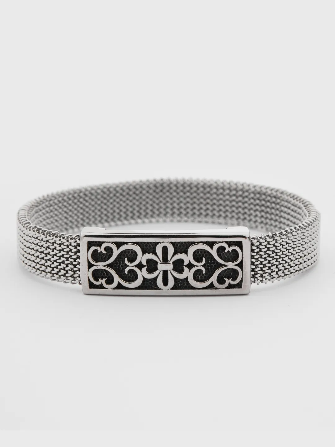 Upper View of Silver Draco Bracelet