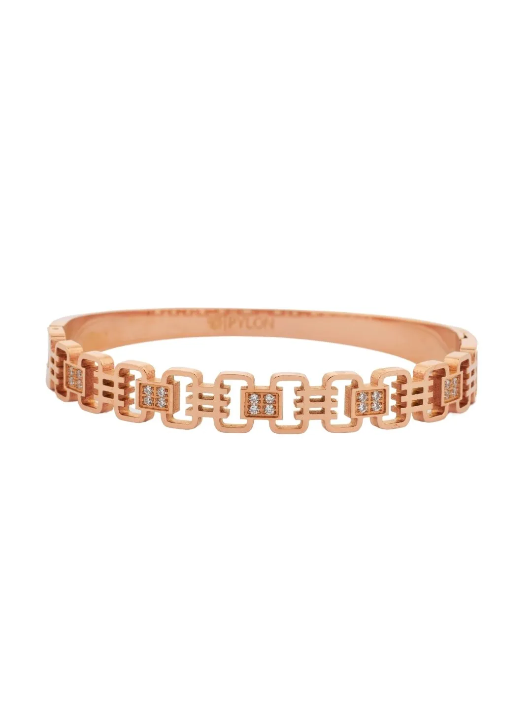 Upper View of ROSE GOLD METROPOLITAN MATRIX CUFF