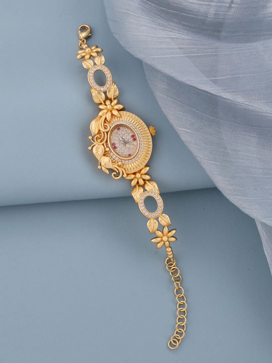 Via Venus wrist watch in mat silver