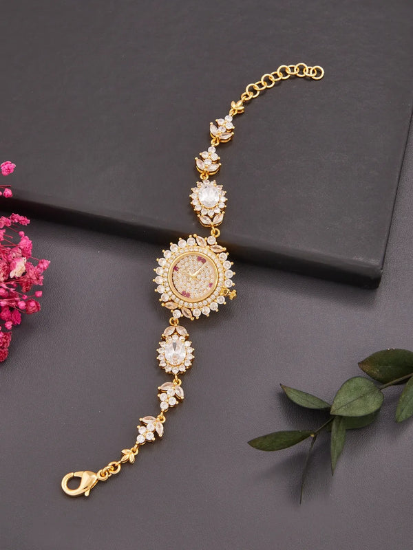 Enchanted Cascade Golden Watch