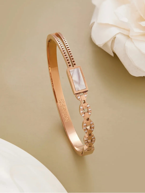 Radiant Rhapsody Rose Gold kada