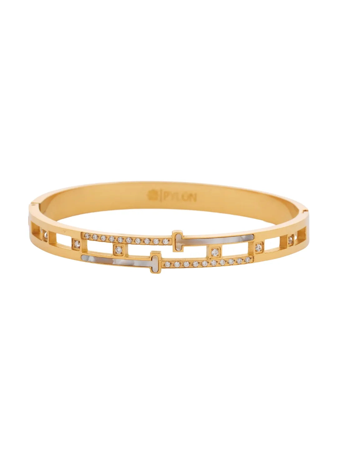 GOLDEN HELIX LINK BRACELET