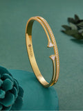 diamond nexus cuff in gold