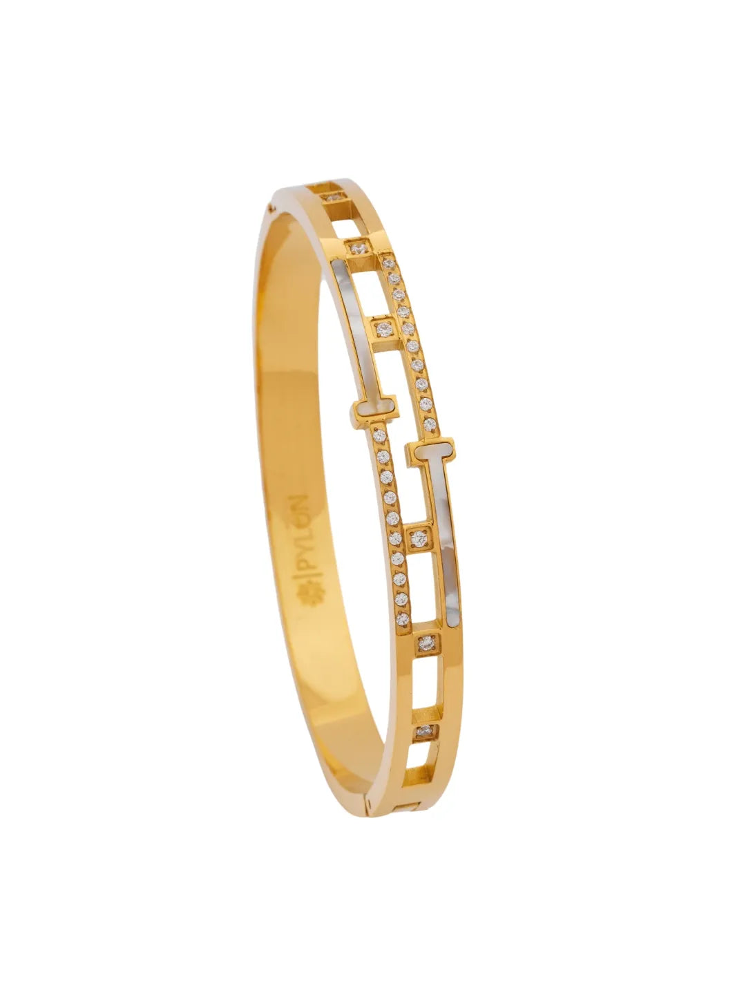 GOLDEN HELIX LINK BRACELET