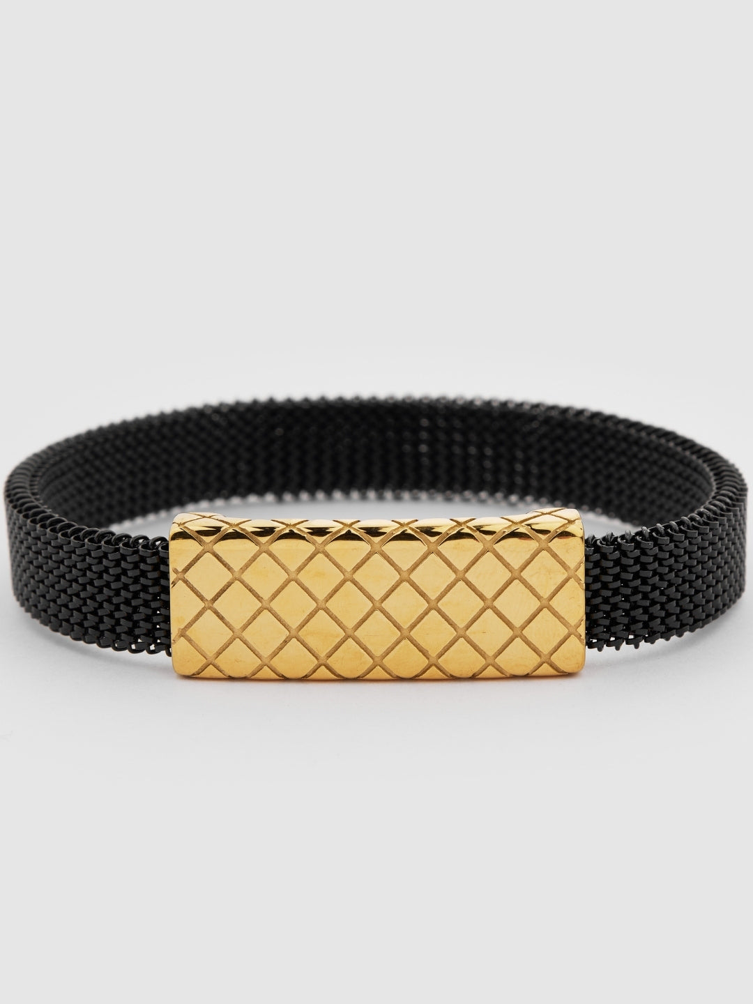 Silver Gridlock Bracelet
