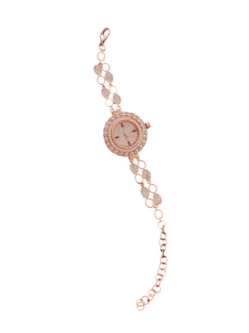 Aurora wrist watch in rose gold