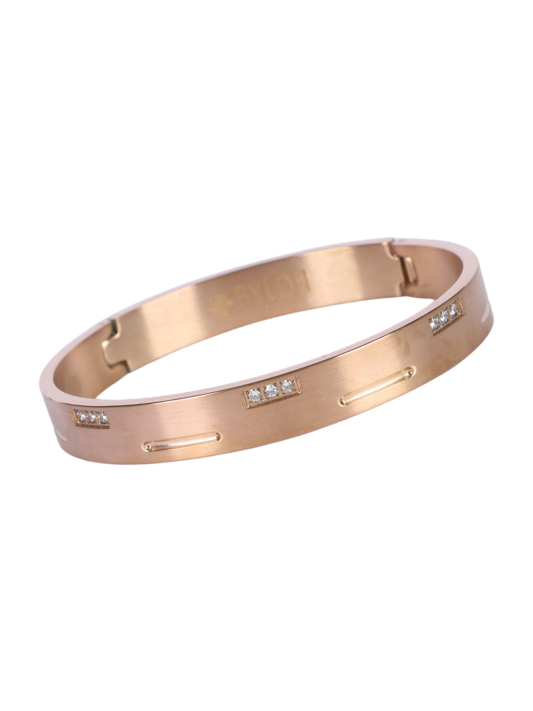 Diamond Dash Cuff in Rose Gold