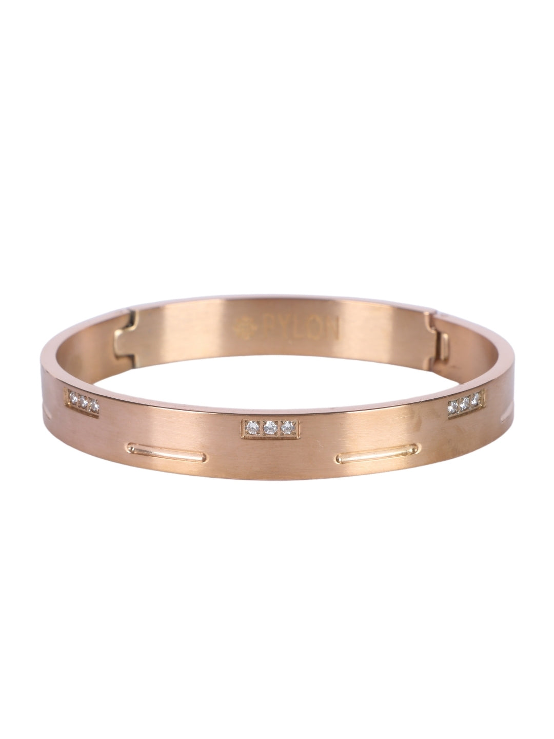 Diamond Dash Cuff in Rose Gold