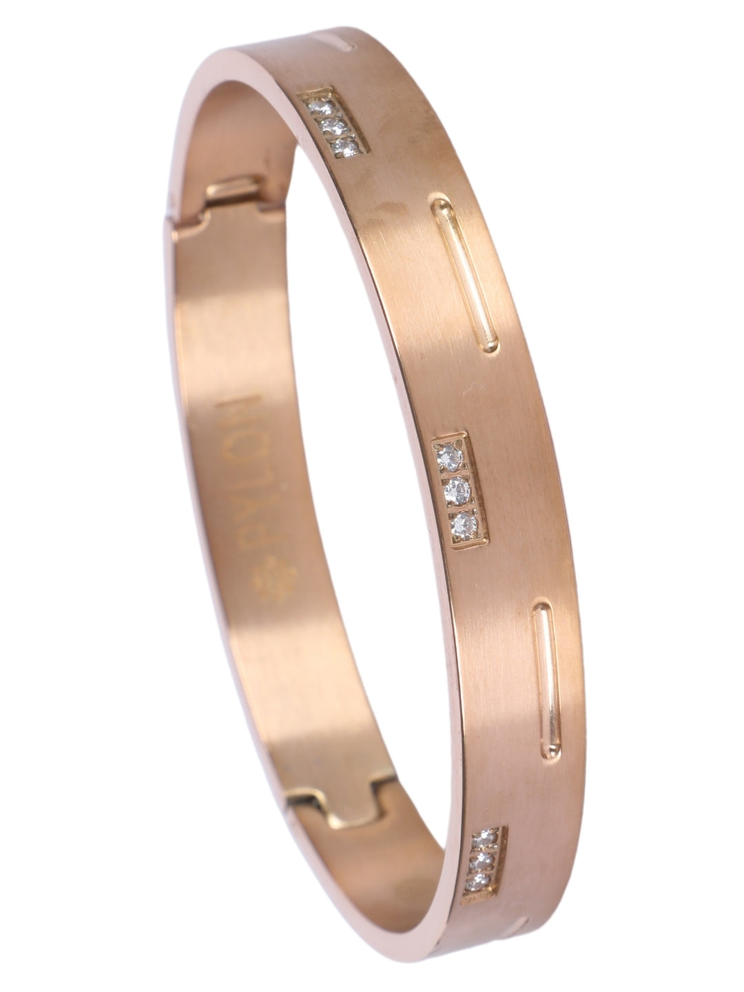 Diamond Dash Cuff in Rose Gold