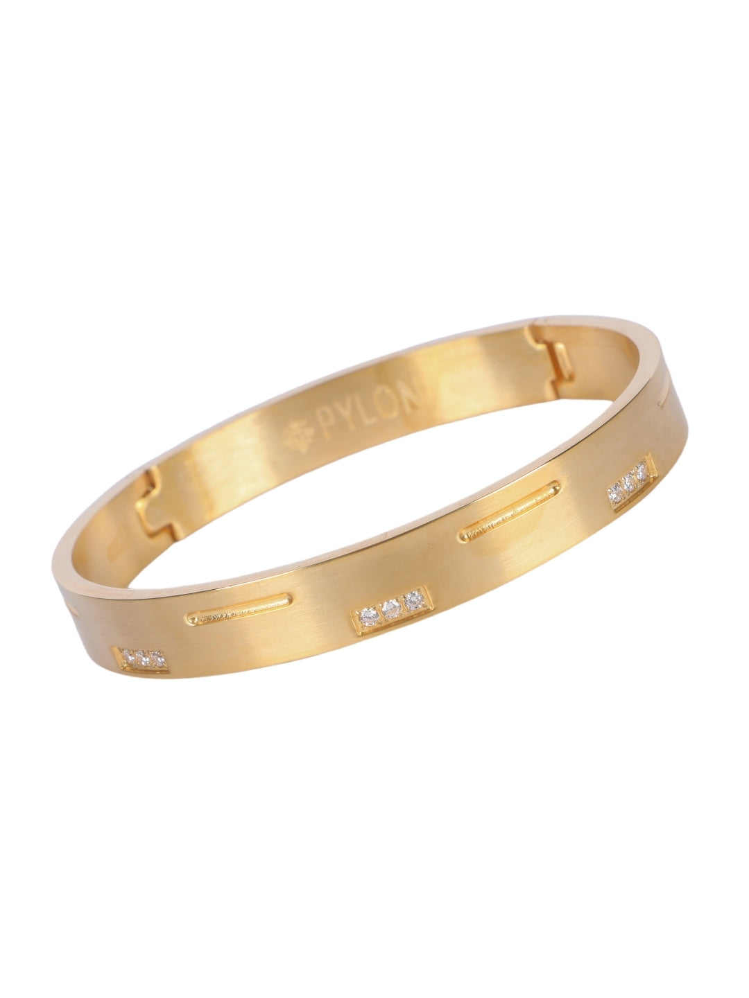 Diamond Dash Cuff in Gold