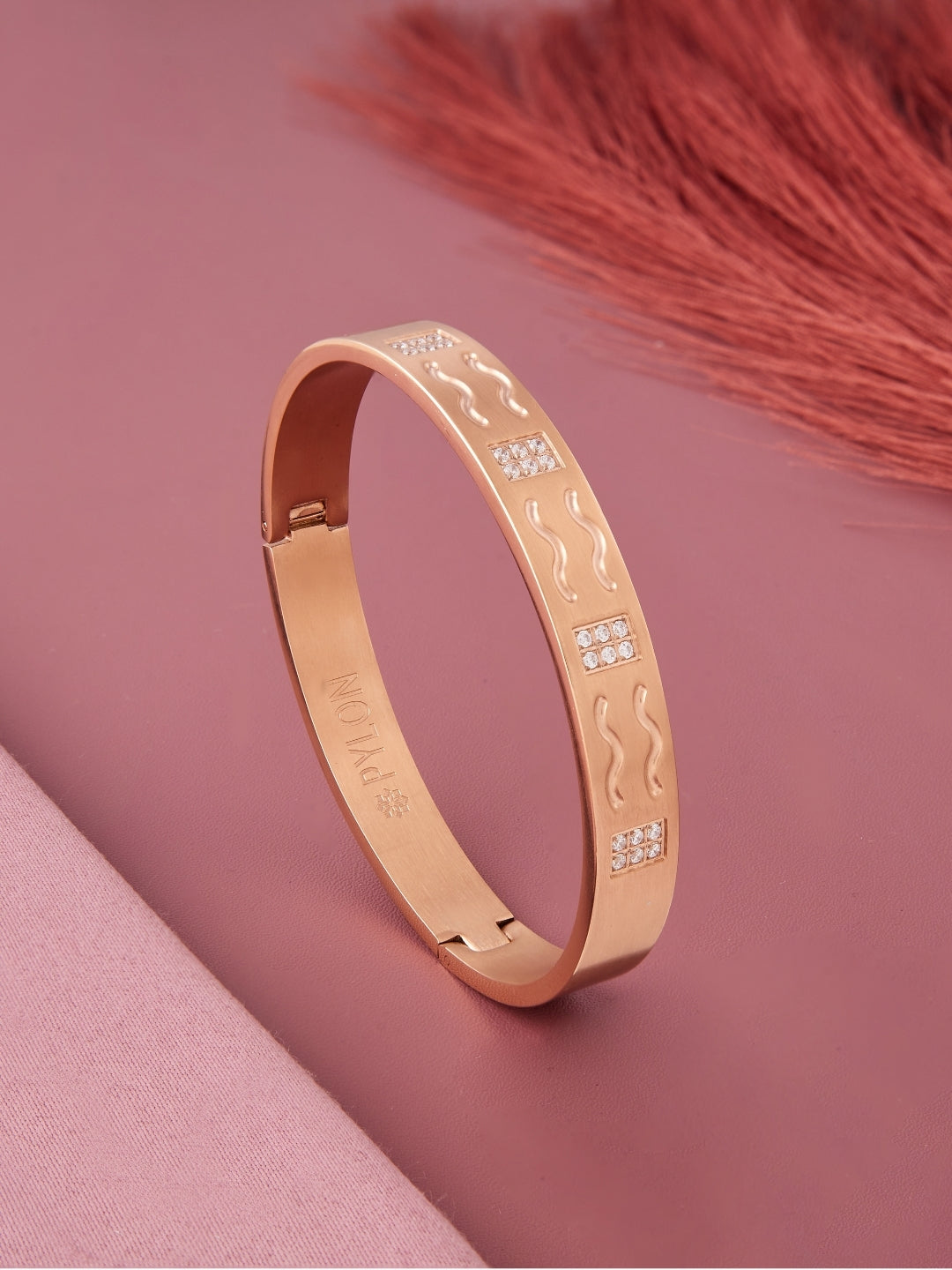 The Pharaoh Cuff in rose gold