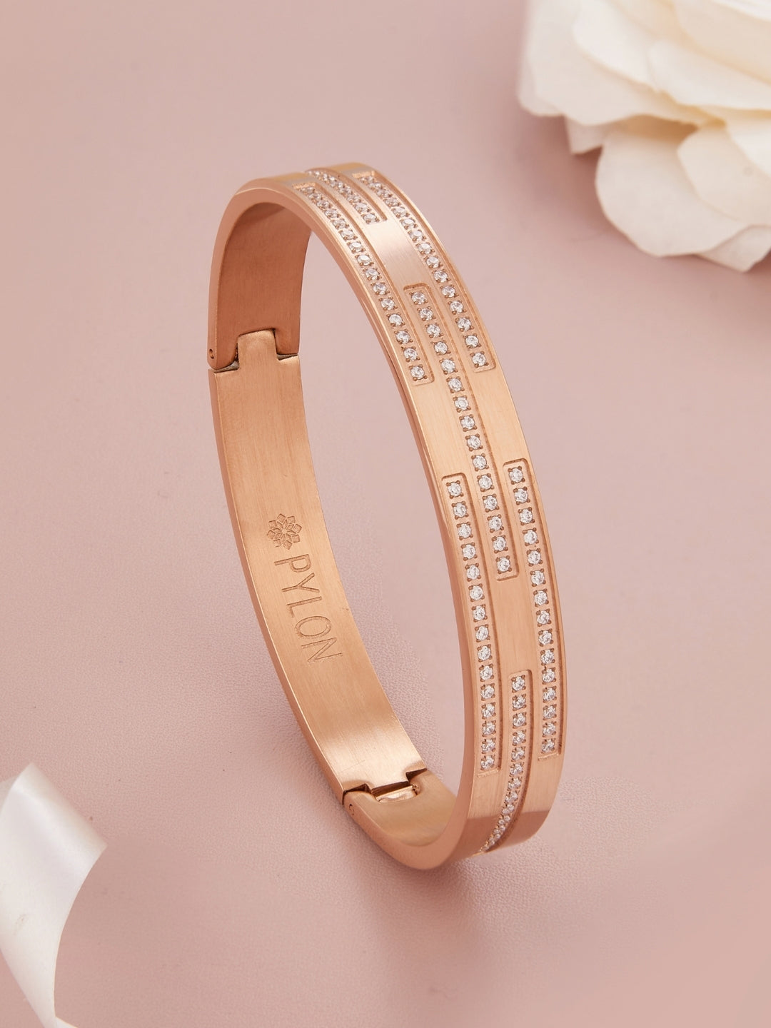 Wrist Forge Kada In RoseGold