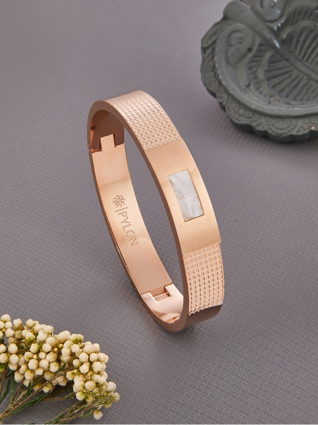 Obsidian Kada In Rosegold