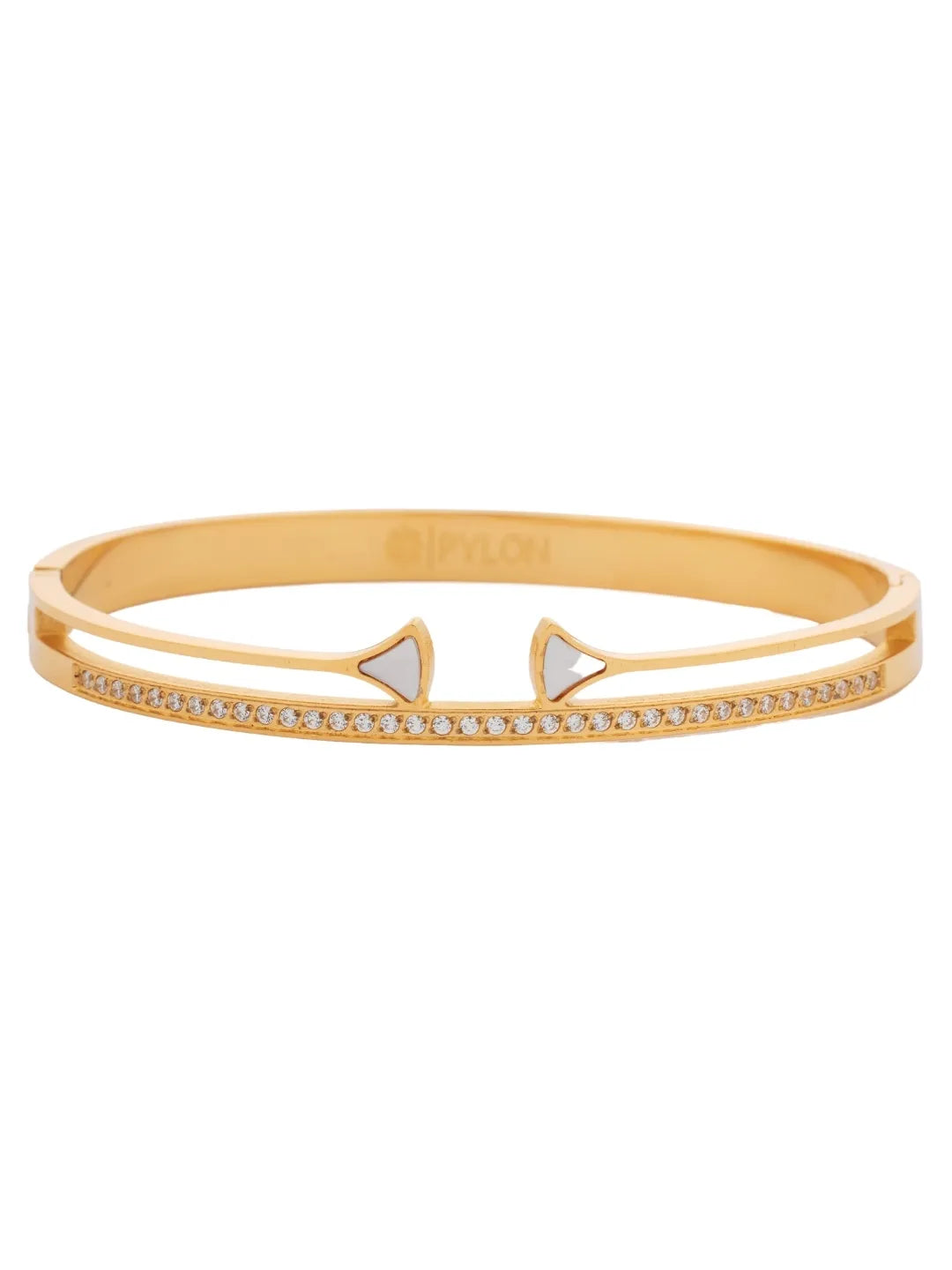 diamond nexus cuff in gold