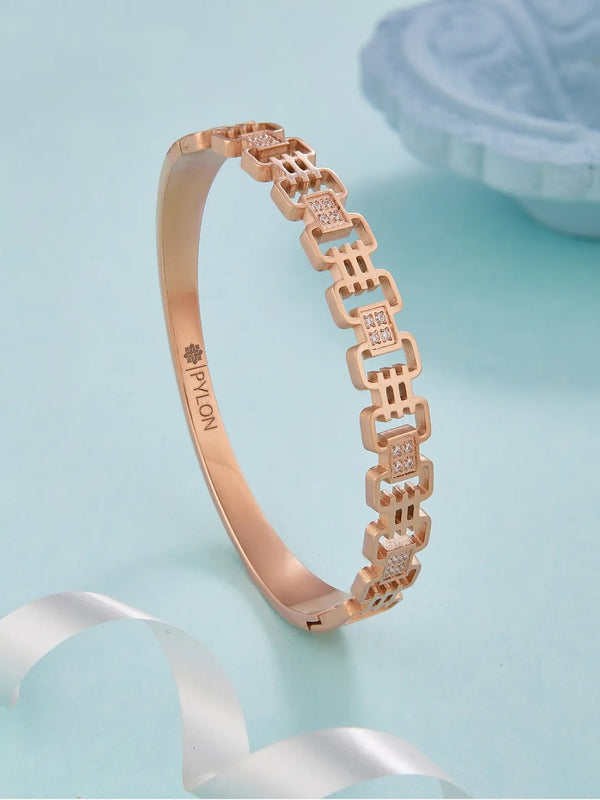 ROSE GOLD METROPOLITAN MATRIX CUFF