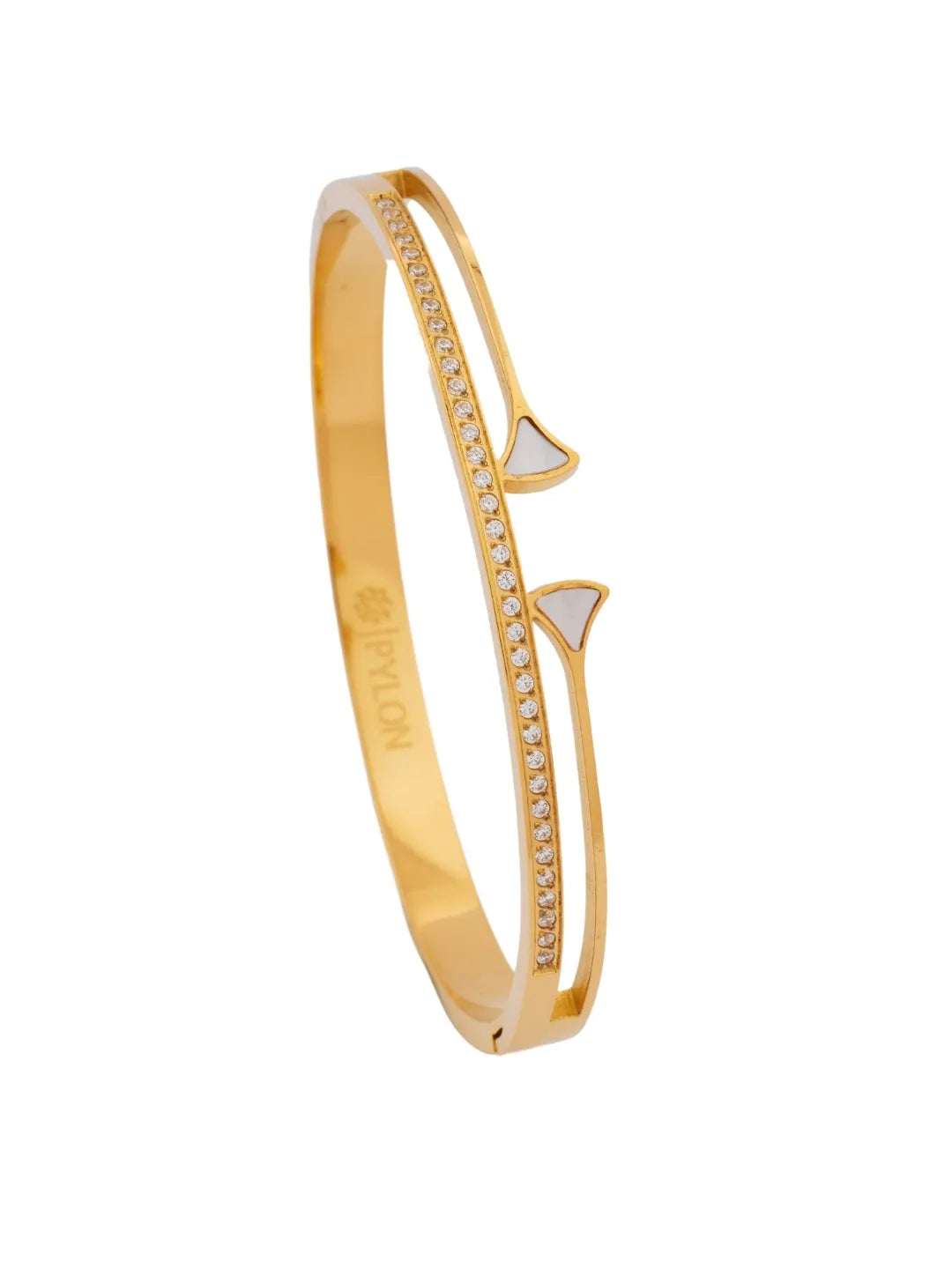 diamond nexus cuff in gold
