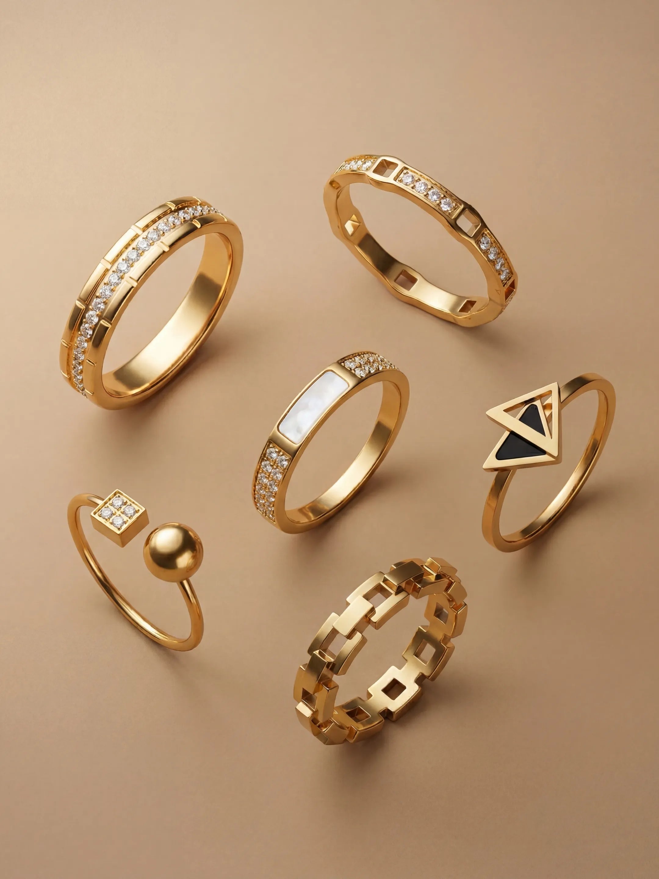 6 Ring Combo Set for Women
